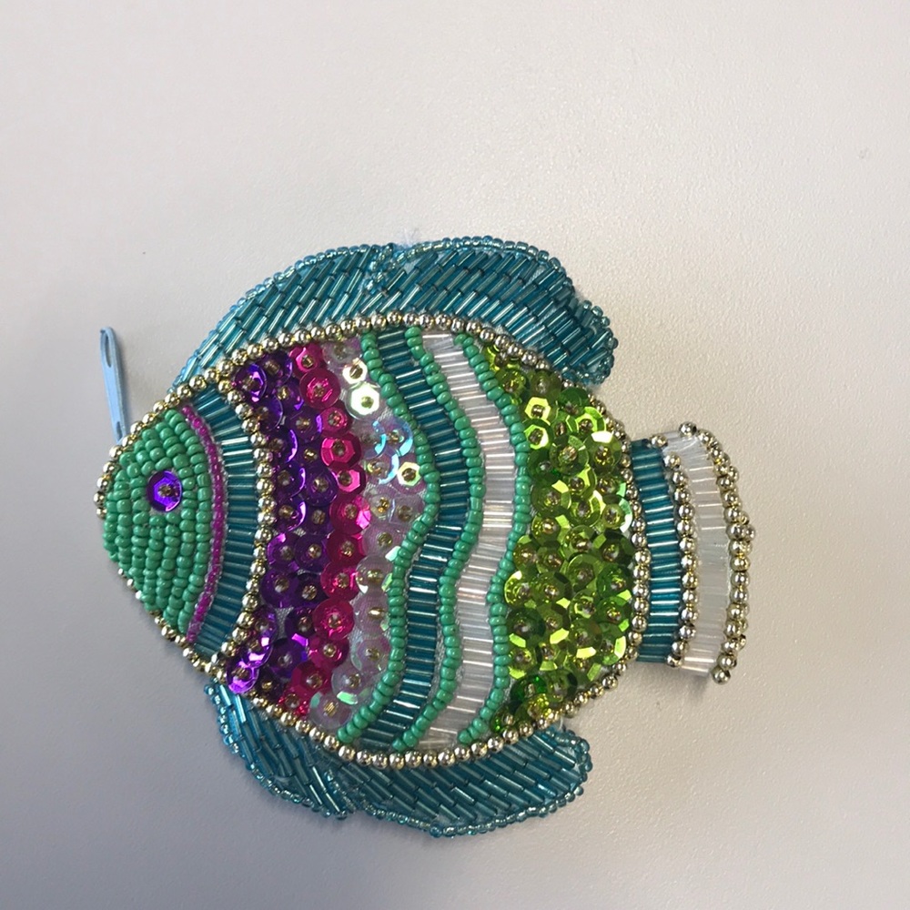 Sequin Fish Coin Purse